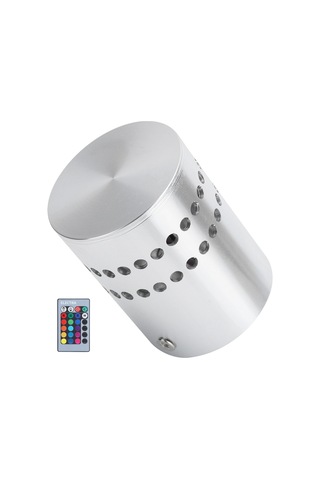 Shineyee Rgb Renkli 3w Led Spiral Duvar Lambası, 24 Tuşlu Kumanda, Aluminium Gövde, Ev/bar Dekorasyonu, Ac 85-265v Diğer