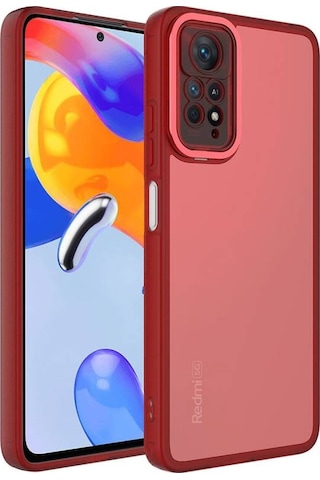 Xiaomi Redmi Note 11 Pro 5g İle Uyumlu Kılıf Kamera Korumalı Transparan Arka Yüzey Telefon Kılıfı