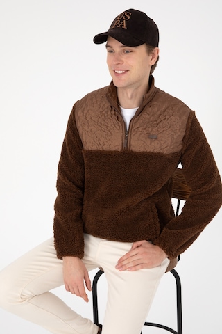 U.s. Polo Assn. Erkek Kahverengi Sweatshirt 50309995-vr029 Kahverengı