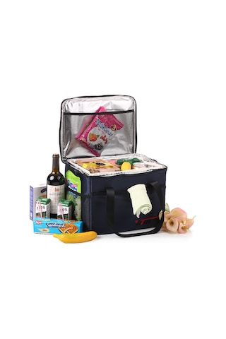 Neevoyu 18l Isı Yalıtımlı Çanta - 4 Bölmeli, Su Geçirmez, Isı/sıcaklık Koruyucu, Katlanabilir, Piknik-kamping-okul İçin Çok Renkli