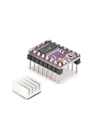 Gajeena Drv8825 Adım Motor Sürücü Modülü, 8.2-45v Dc, 2.5a Akım, 6 Bölme Ayarı, Isı Dağıtıcı, 3d Yazıcı Parçası