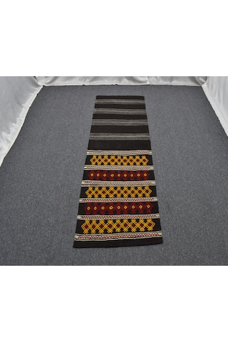 Zehra Abla Halı El Dokuma Nadir Otantik Kağızman Yün Yolluk Kilim 6305