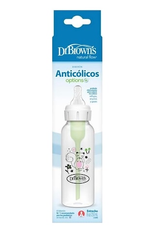 8 Oz/ 250 Ml Dar Ağız Anti-kolik Pp Sincap Desenli Biberon, Tekli Paket