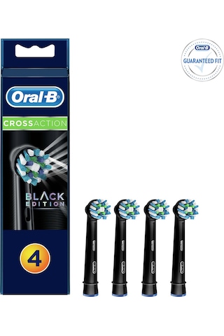 Oral-B Cross Action Diş Fırçası Yedek Başlığı 4'lü Siyah