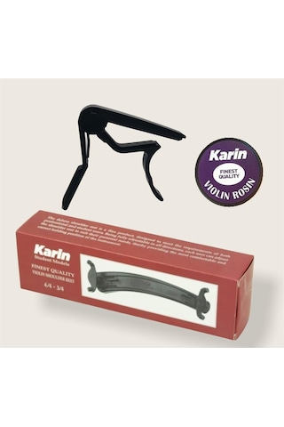 Nemesis Violin Capo Keman Kapo + Keman Yastığı + Keman Reçine