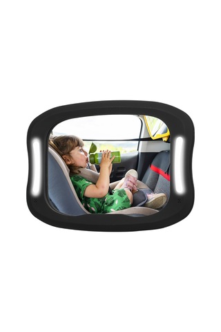 Işıklı Uzaktan Kumandalı Bebek Araba Aynası Akrilik