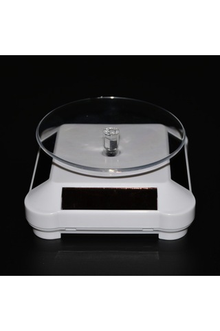 Youtek Güneş Enerjili Çift Yönlü Döner Sergi Tablosu - Kuyumculuk, Model, Dekorasyon Gösterimi İçin Siyah