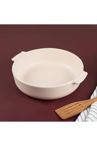 Yıldız Elissa Yuvarlak Fırın Kabı Mat Beyaz 27 Cm Çok Renkli