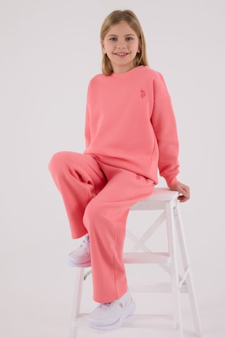 U.S. Polo Assn. U.s. Polo Assn Kız Çocuk Pembe Eşofman Takımı Us2301-c-v1 Pembe