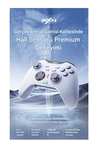 P5 Kablosuz Oyun Denetleyicisi 2.4g Bluetooth Hall Etkisi Gamepad