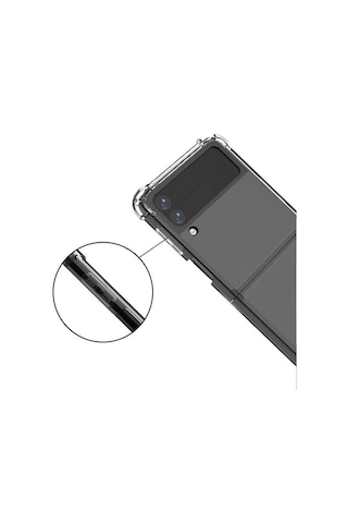 Mobilteam Galaxy Z Flip 4 Uyumlu Nitro Anti Shock Silikon-renksiz Renksiz