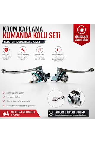 Cg Uyumlu Debriyaj Ve Ön Fren Kolu Kütükleri Takımı - Komple Nikel Elcik