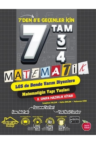 7’den 8’e Geçenler için Matematik Hazırlık Kitabı- Newton Yayınları 7’den 8’e Geçenler için Matematik Hazırlık Kitabı- Newton Yayınları
