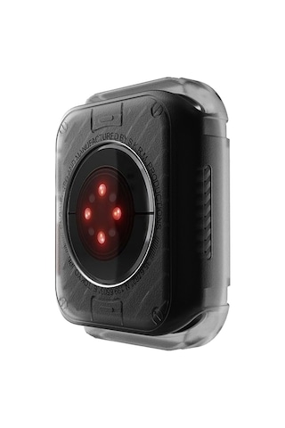 Watch 7 Uyumlu 45mm Skinarma Kurono Buzlu Tasarım Sert Pc Kasa Koruyucu Koyu Gri