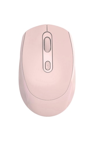 Kablosuz Optik Fare 2.4ghz Bluetooth Çift Modlu Usb Fare Yüksek Hassasiyetli 1600dpı Ergonomik Tasarım Bilgisayar Faresi Pembe
