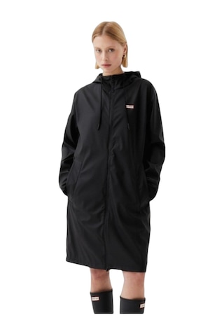 Hunter Hunter Andrea Pu Unisex Siyah Yağmurluk 6000