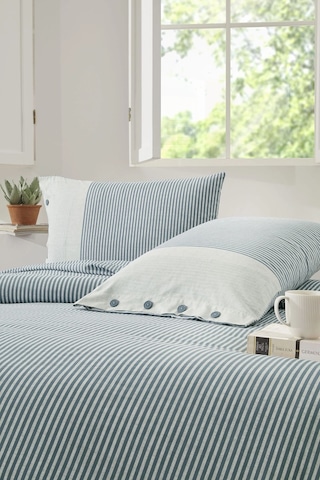 Özdilek Ranforce -natural Line Mavi- Çift Kişilik Nevresim Takımı Mavi