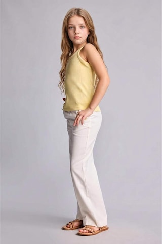 Defacto Straıght Fıt Geniş Paça Gabardin Pantolon Kız Çocuk H2977a826smer105 Ekru-er105