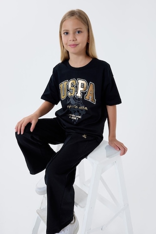 U.s. Polo Assn. Kız Çocuk Siyah Pijama Takım 5274-49871 Siyah