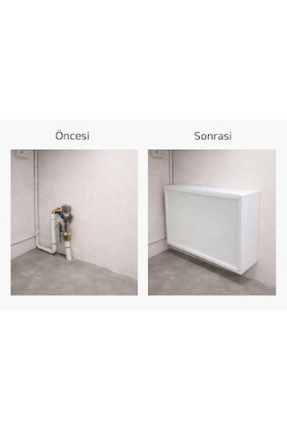 Saklama Kutusu Tesisat Elektirik Su Doğalgaz Pano Mdf Beyaz