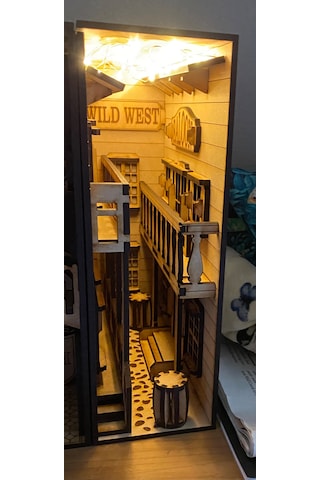 Book Nook Vahşi Batı Kitap Tutucu Dıy Kendin Yap