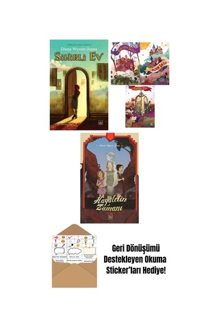 Sihirli Ev Yürüyen Şato Serisi 3 Ciltli + Diana Wynne Jones Üçlü Kitap Seti: Yürüyen Şato Uçan Şato Sihirli Ev + Hayaletin Zamanı
