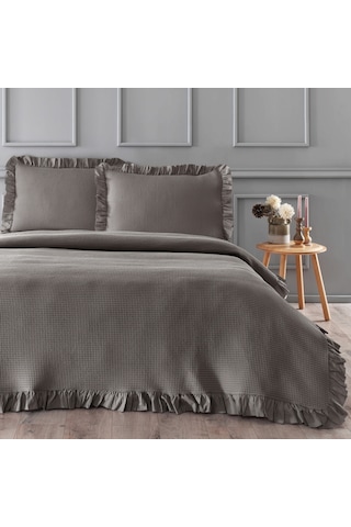 Linens Bsp Çift Kişilik Yatak Örtüsü Seti Vizon