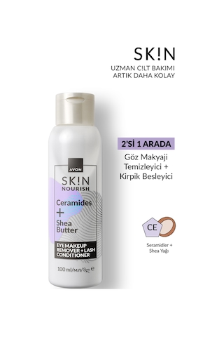 Avon Skin Besleyici Göz Makyajı Temizleyici Kirpik Bakım Kremi 100 ML