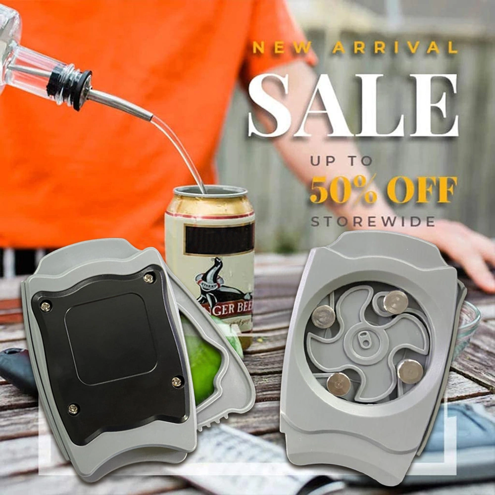 Youmex Kalıcı Abs Metal Materyalden Yapılmış Tümünüzün Sevdiği Konserve İçeceklerini Kolayca Açan Pratik Konserve Açıcı Gri