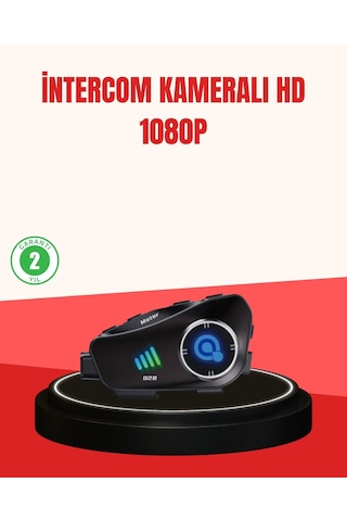 Northcity Q28 Kameralı Motosiklet Kask Kulaklık Bluetooth 5.3 - Su Geçirmez 1080p Hd