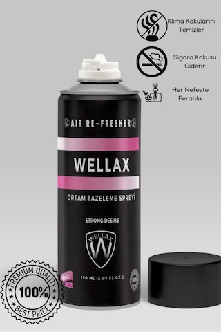 Koku Giderici Klima Bombası Dezenfektan Sprey 150 Ml, Temizleyici Tazeleyici Strong Desire