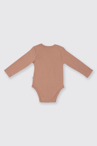 Panço Kız Bebek Gül Uzun Kollu Body Pembe 2421GN03002