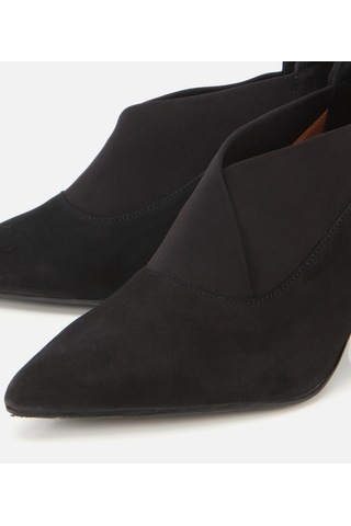 Hotiç Kadın Süet Deri Streç Detaylı İnce Topuklu Stiletto 01ayh315480a100 01ayh315480a100 Siyah