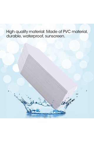 Fosenze 100 Adet 10x2cm Pvc Bahçe Etiketi - Su Geçirmez, Yeniden Kullanılabilir Bitki Tanımlama İmzaları Beyaz
