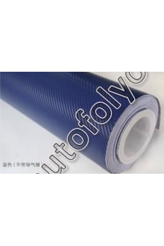 Karbon Folyo Mavi Kendinden Yapışkanlı 127 Cm X 1 Metre