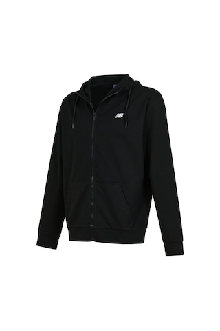 New Balance Nb Lifestyle Erkek Fermuarlı Sweatshirt Mnj3646-bk Siyah