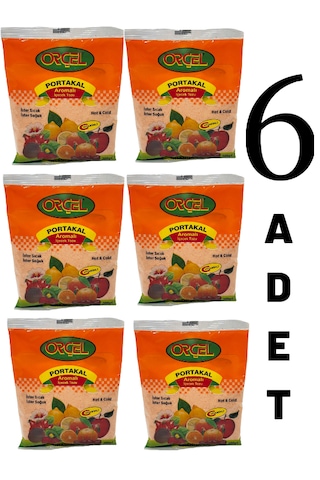 Orçel Portakal Aromalı İçecek Tozu Oralet Çay 6 x 300 G