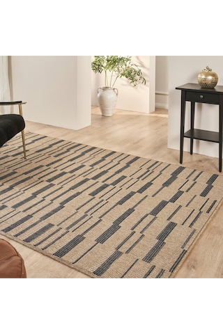 Kaşmir Halı Kilim Jüt Ravon Blue Salon Mutfak Halısı Yolluk Mavi