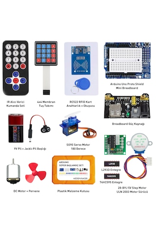 Arduino Set 292 Parça Full Başlangıç Seti Malzeme Kutulu