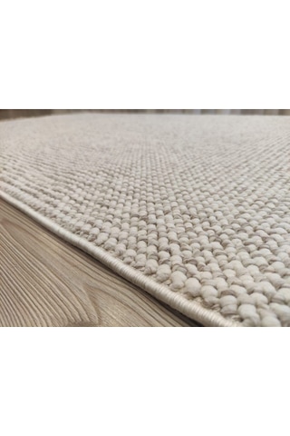 Zen Serisi Naturel Bukleli Yumuşak Hav Toz Vermez Modern Desenli Dokuma Salon Halı Renkli