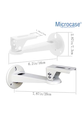 Microcase Metal Döner Başlıklı Cctv Kamera Projeksiyon Duvara Monte Askı Aparatı - Al5283