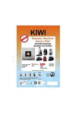Kiwi Kvc 4105 Süpürge Bez Toz Torbası 5 Adet (531243839)