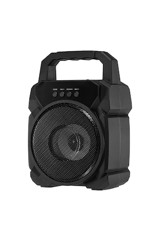 Thentech Kablosuz Taşınabilir Bluetooth Hoparlör Kaliteli Ses Güçlü Şarj Portatif Hoparlör Siyah