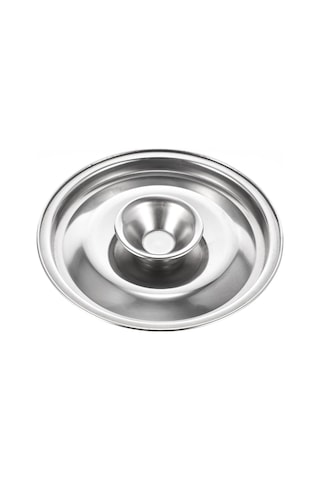 Paslanmaz Çelik Tava Kapağı Paslanmaz Çelik Kapak Kasesi- Tencereler İçin 3.9in Küçük Evrensel Kapak Granit Desen