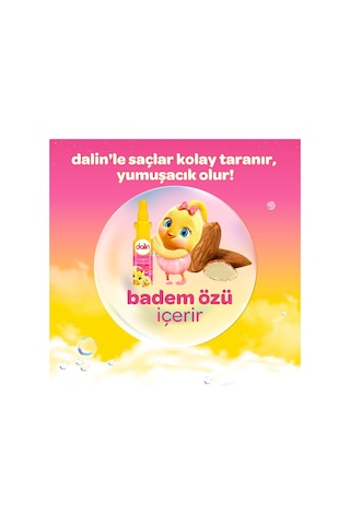 Dalin Kolay Saç Tarama Spreyi 200 Ml Badem Özlü 12'li Set