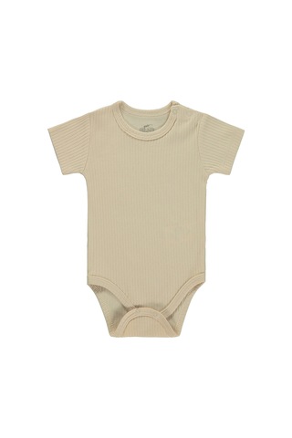 Minidamla Baby Minidamla Kısa Kol Basic 3'lü Set 1-18 Ay Çıtçıtlı Badi - Mavi