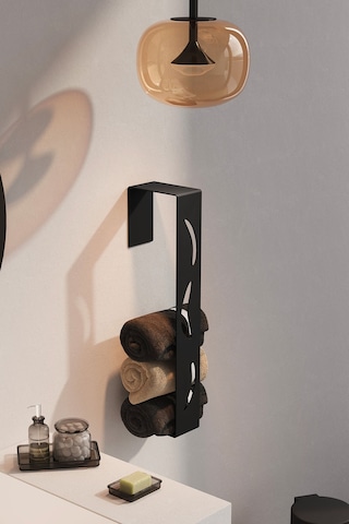 Zift Unique Paslanmaz Çelik Yapışkanlı Havlu Düzenleyici-mat Siyah&inox Satine Seçenekli Modern Havluluk. Diğer