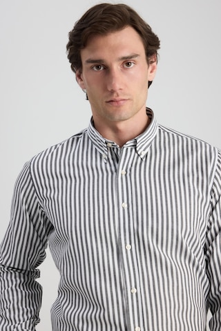 D'S Damat Ds Damat Slim Fit Siyah Çizgili Gömlek 0hc02ort11265 Çok Renkli