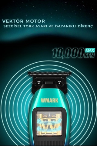 Vector Motor Hair Clipper Type-c Şarjlı, 2 Renkli Kapaklı Saç Ve Sakal Makinesi