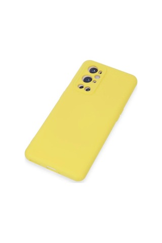 One Plus 9 Pro Kılıf Nano İçi Kadife Silikon - Sarı Sari